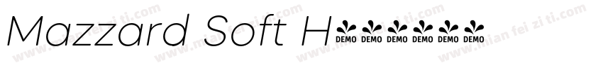 Mazzard Soft H字体转换